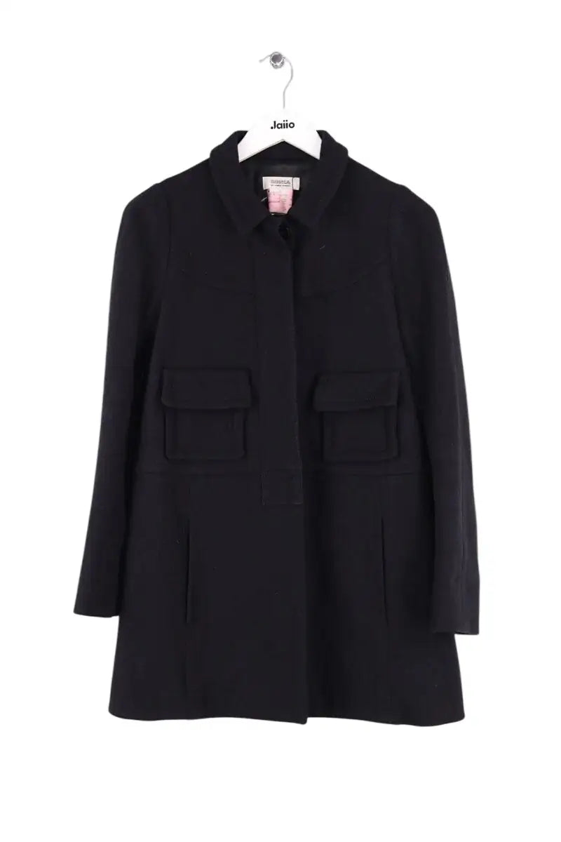 Manteau Sonia Rykiel Noir en Laine, taille L - Seconde Main