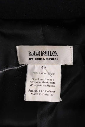 Manteau Sonia Rykiel Noir en Laine
