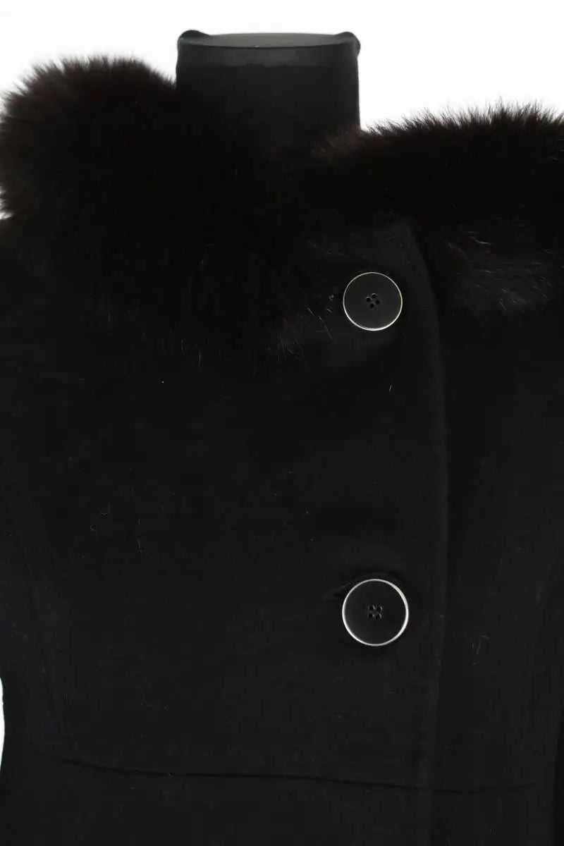 Manteau Sprung Frères Noir en Laine
