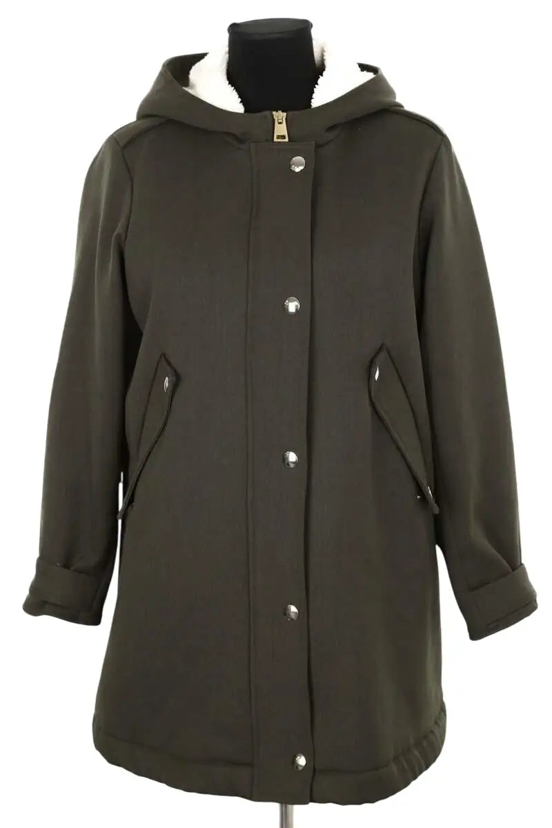 Manteau Tara Jarmon Kaki en Polyester, taille S - Seconde Main