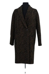 Manteau Tara Jarmon Marron en Laine, taille XS - Seconde Main