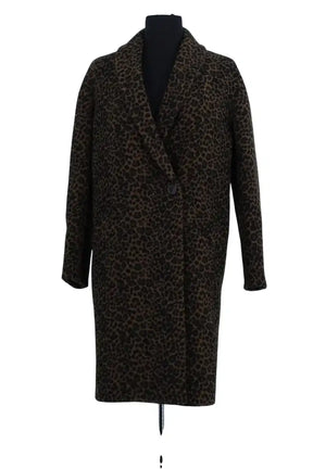 Manteau Tara Jarmon Marron en Laine, taille XS - Seconde Main