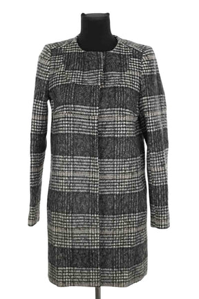 Manteau Tara Jarmon Noir en Laine, taille M - Seconde Main
