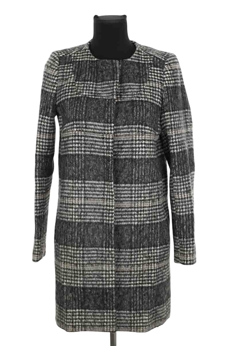Manteau Tara Jarmon Noir en Laine, taille M - Seconde Main