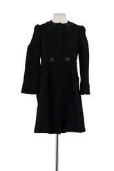 Manteau Tara Jarmon Noir en Laine, taille S - Seconde Main
