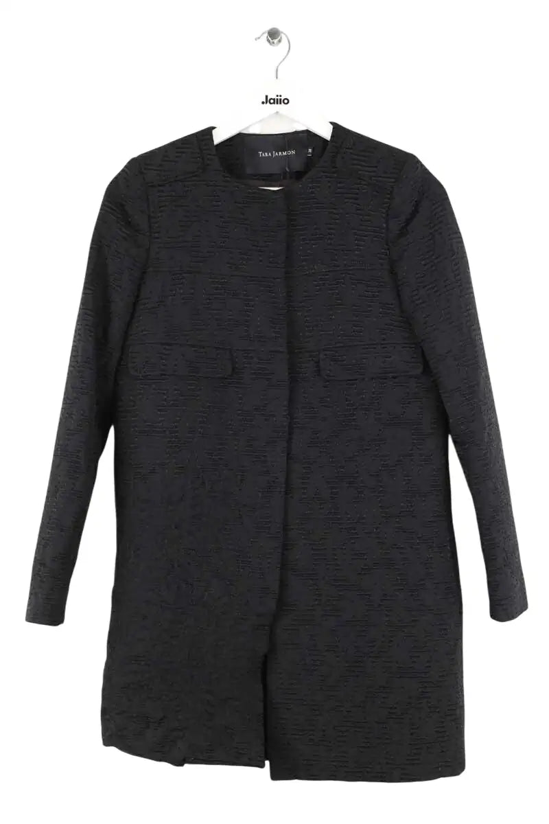 Manteau Tara Jarmon Noir en Polyester, taille M - Seconde Main