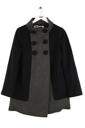 Manteau Tara Jarmon Noir en Synthétique, taille M - Seconde Main