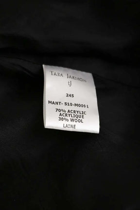Manteau Tara Jarmon Noir en Synthétique