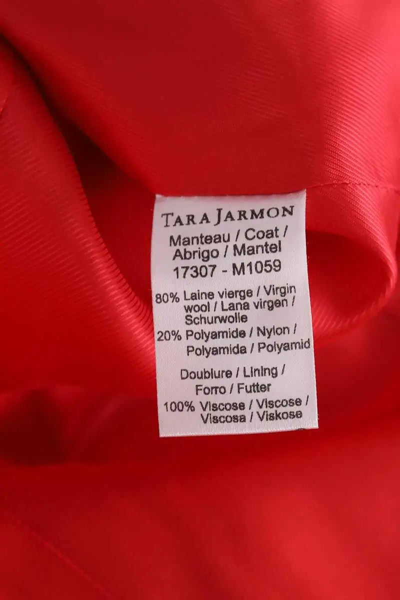 Manteau Tara Jarmon Rouge en Laine