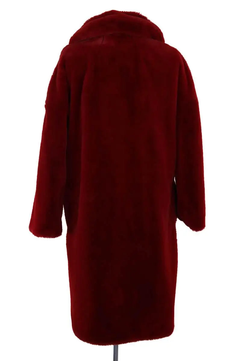 Manteau Tara Jarmon Rouge en Synthétique