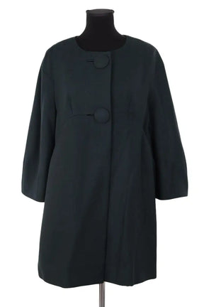 Manteau Tara Jarmon Vert en Laine, taille M - Seconde Main