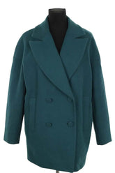 Manteau Tara Jarmon Vert en Laine, taille M - Seconde Main