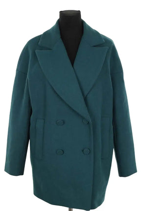 Manteau Tara Jarmon Vert en Laine, taille M - Seconde Main