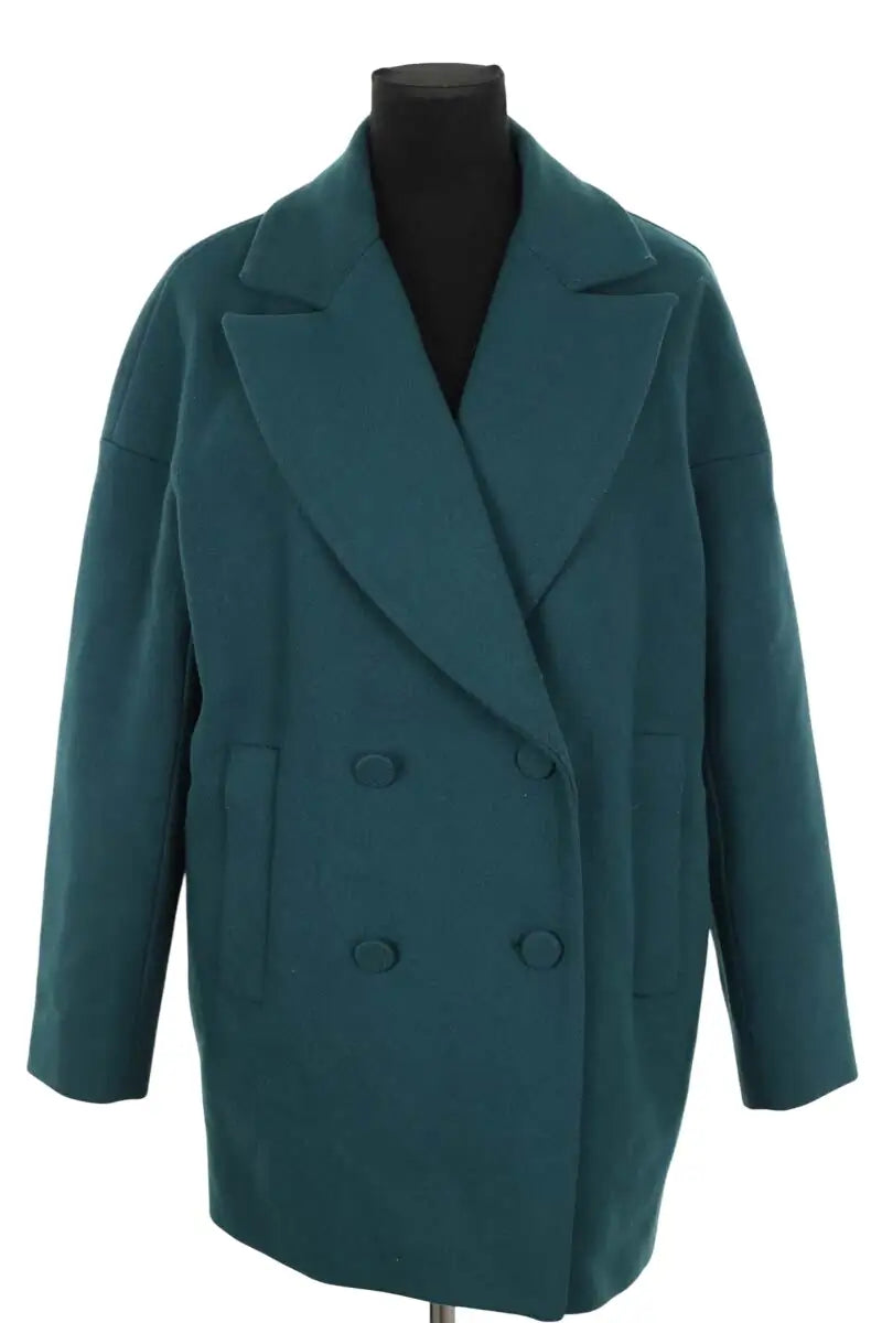 Manteau Tara Jarmon Vert en Laine, taille M - Seconde Main