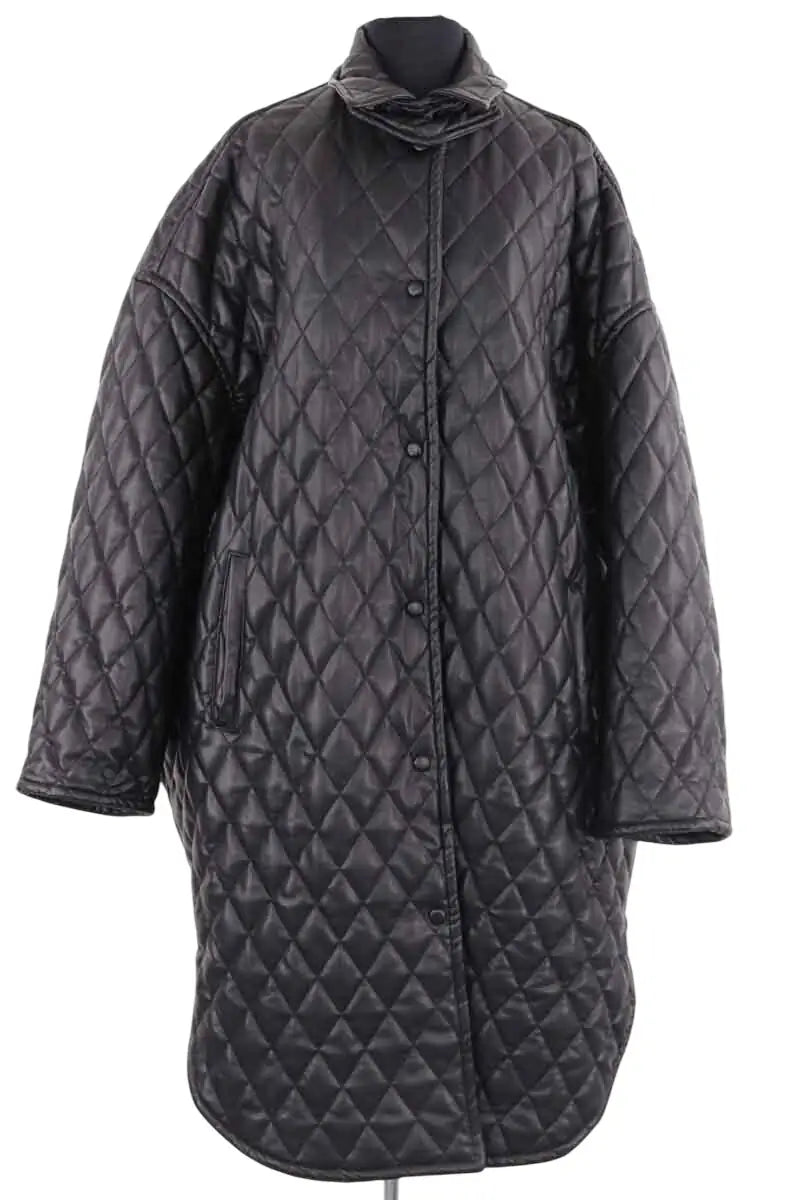 Manteau The Frankie Shop Noir en Synthétique, taille XL - Seconde Main