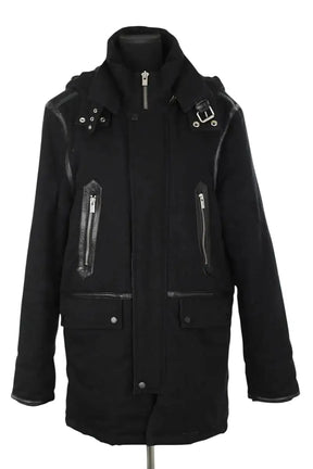 Manteau The Kooples Noir en Coton, taille M - Seconde Main
