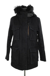 Manteau The Kooples Noir en Coton, taille S - Seconde Main
