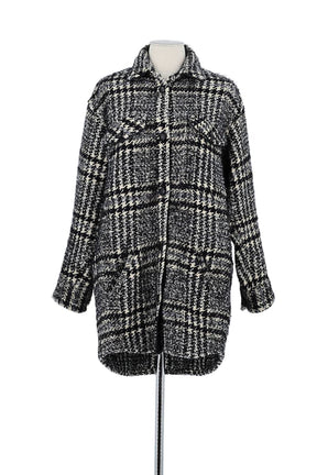 Manteau The Kooples Noir en Laine, taille M - Seconde Main