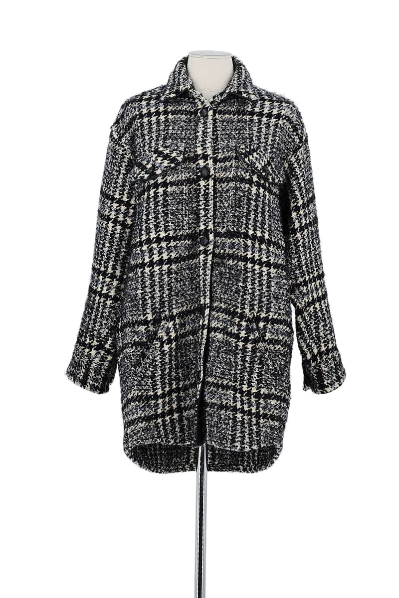 Manteau The Kooples Noir en Laine, taille M - Seconde Main