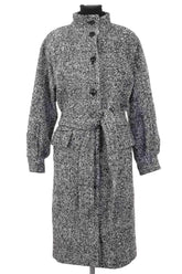 Manteau The Kooples Noir en Laine, taille S - Seconde Main
