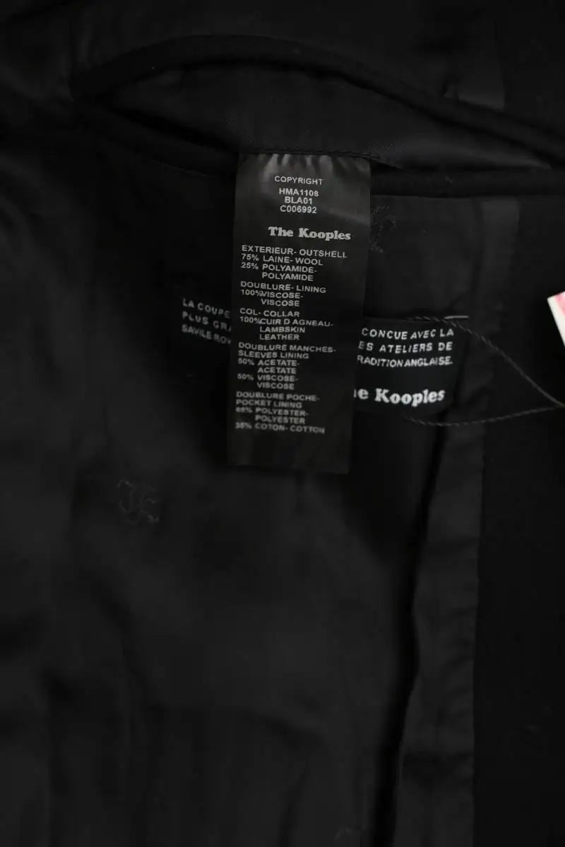 Manteau The Kooples Noir en Laine