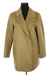 Manteau Theory Kaki en Laine, taille L - Seconde Main