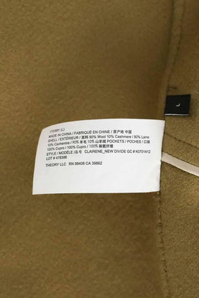 Manteau Theory Kaki en Laine