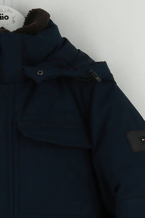 Manteau Tommy Hilfiger Bleu en Polyester
