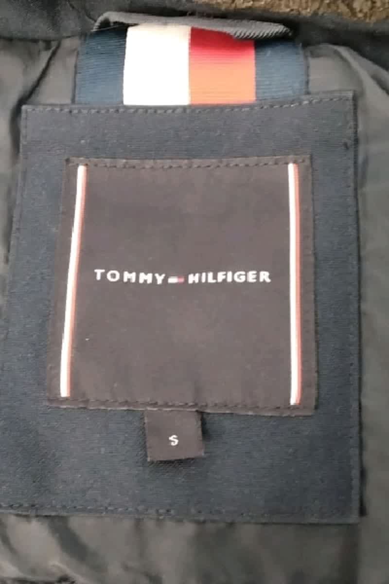 Manteau Tommy Hilfiger Bleu en Polyester