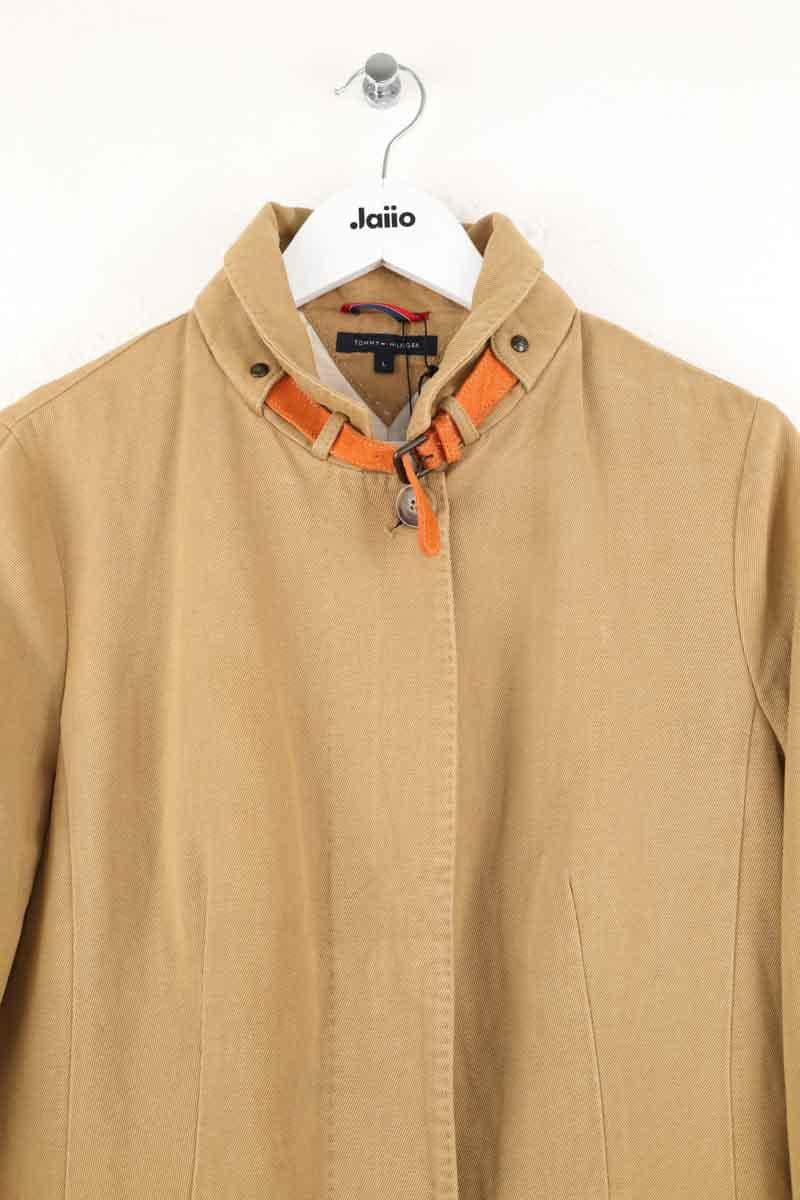 Manteau Tommy Hilfiger Camel en Coton