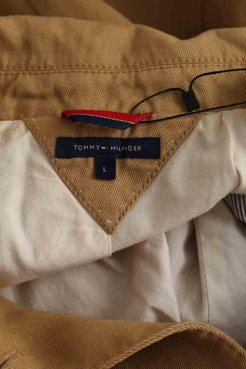 Manteau Tommy Hilfiger Camel en Coton