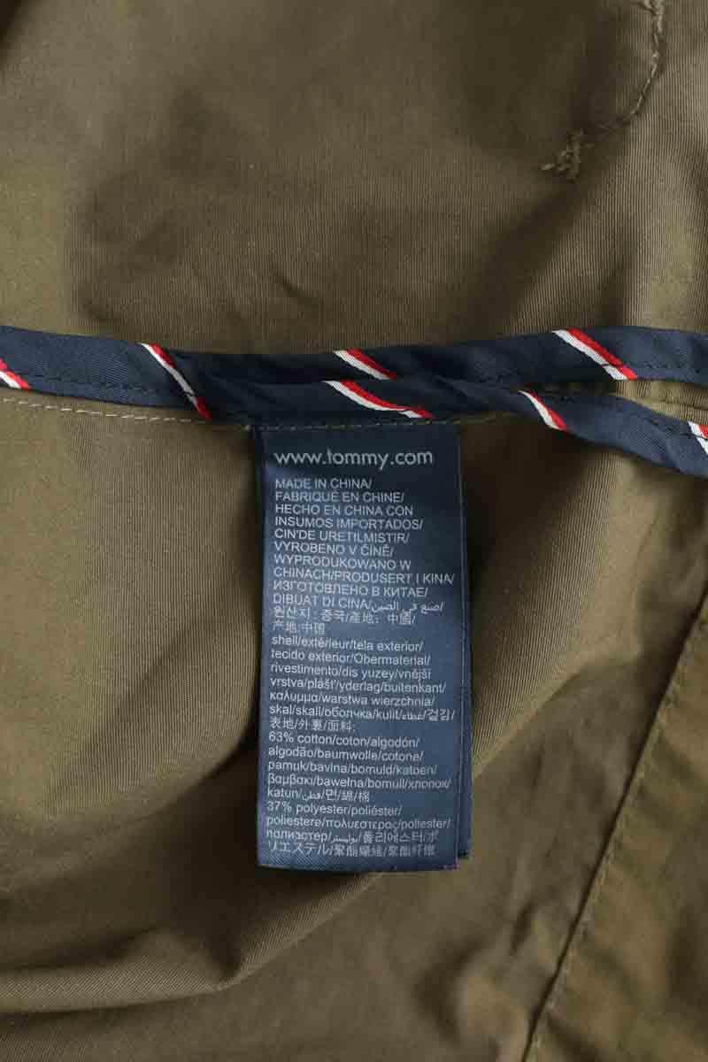 Manteau Tommy Hilfiger Kaki en Coton