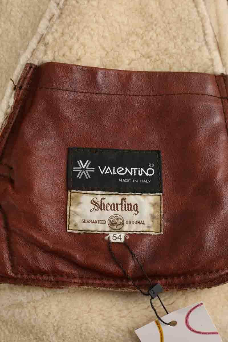 Manteau Valentino Marron en Cuir