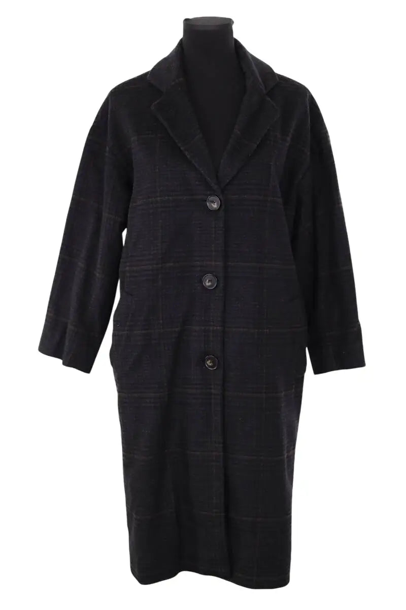 Manteau Vanessa Bruno Anthracite en Laine, taille XS - Seconde Main