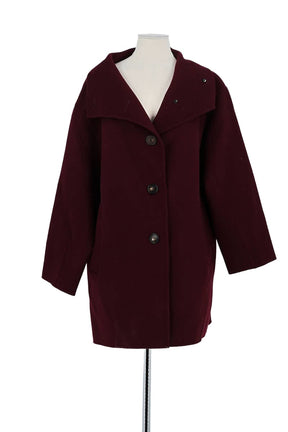 Manteau Vanessa Bruno Bordeaux en Cachemire, taille M - Seconde Main