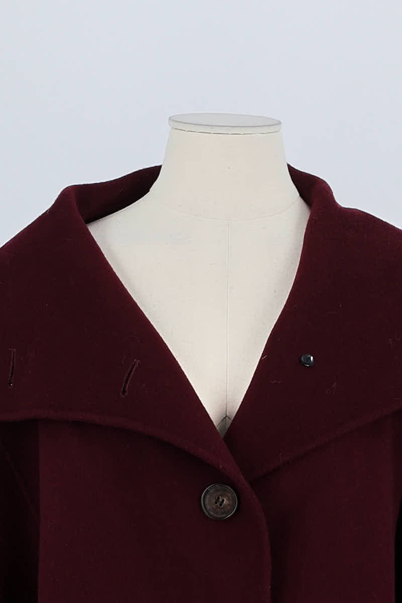 Manteau Vanessa Bruno Bordeaux en Cachemire
