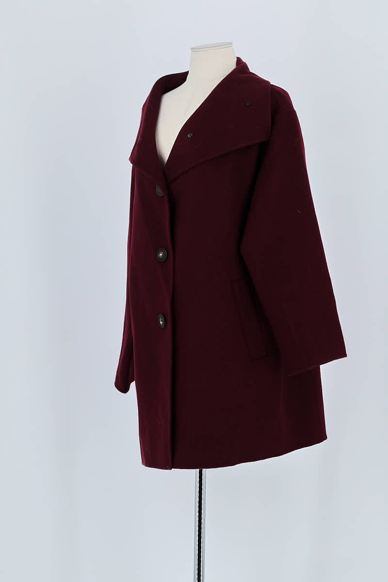 Manteau Vanessa Bruno Bordeaux en Cachemire