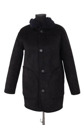 Manteau Vanessa Bruno Marine en Synthétique, taille S - Seconde Main