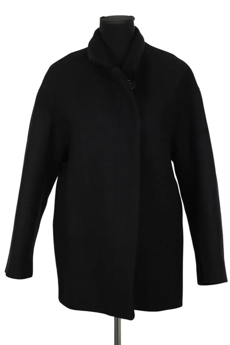 Manteau Vanessa Bruno Noir en Laine, taille XS - Seconde Main