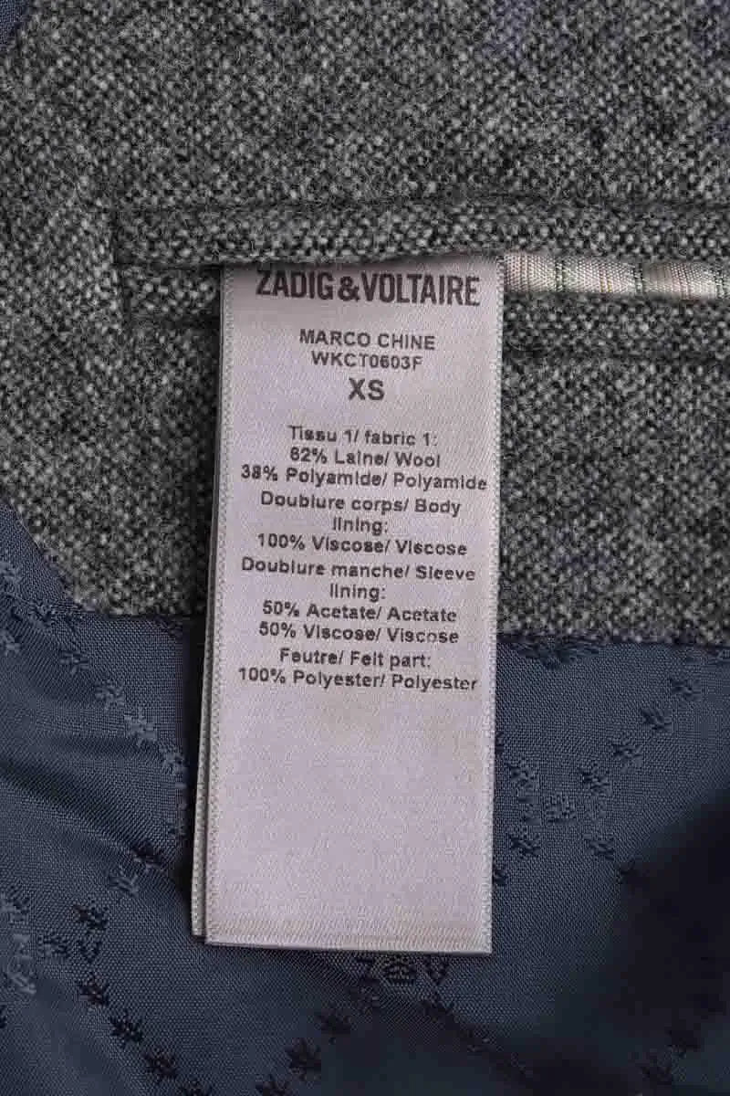 Manteau Zadig & Voltaire Gris en Laine