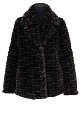 Manteau Zadig & Voltaire Kaki en Fausse fourrure, taille S - Seconde Main