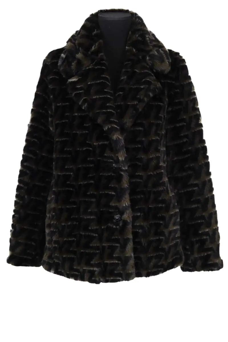 Manteau Zadig & Voltaire Kaki en Fausse fourrure, taille S - Seconde Main