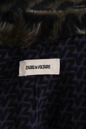 Manteau Zadig & Voltaire Kaki en Fausse fourrure