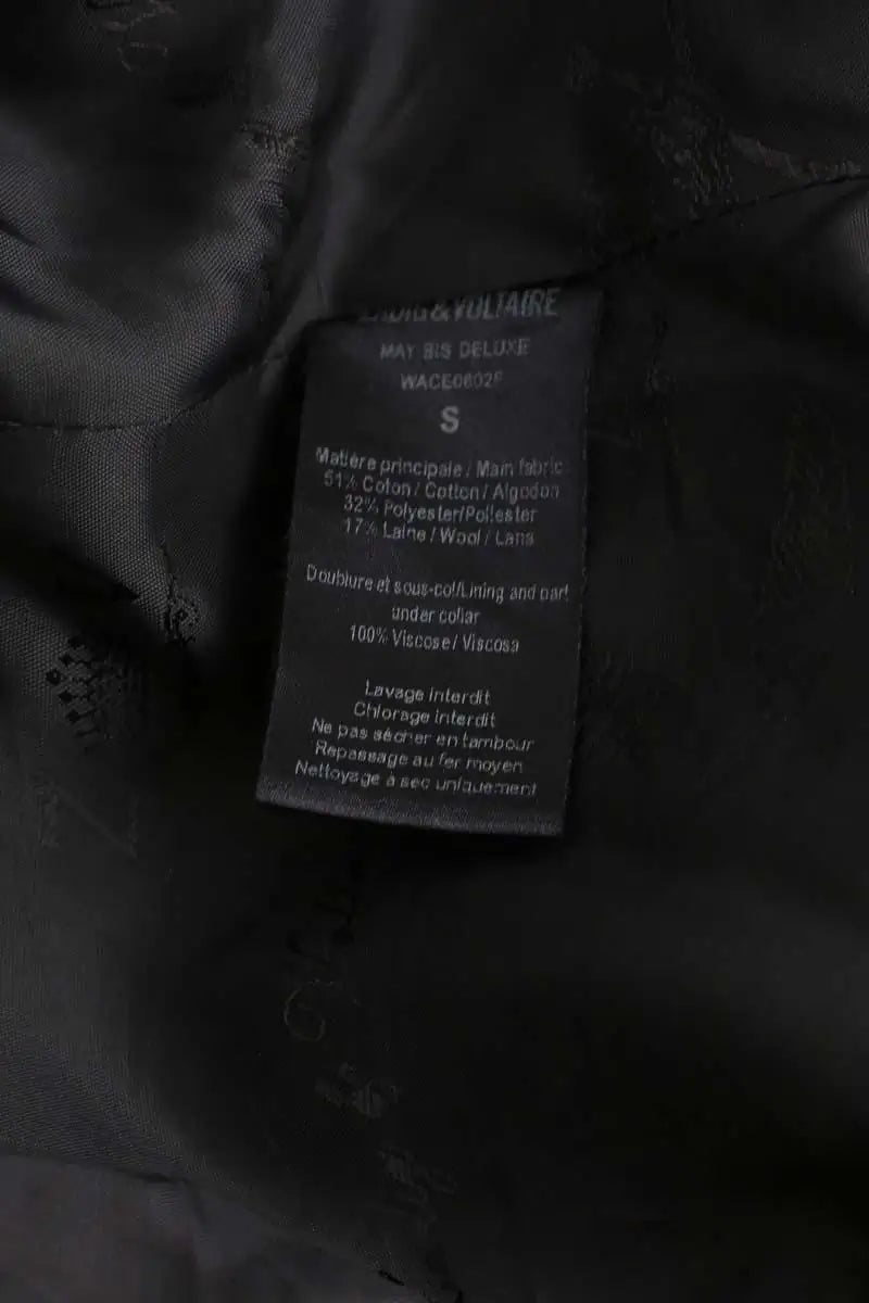 Manteau Zadig & Voltaire Noir en Coton