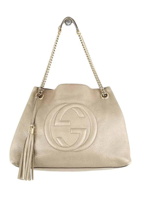 Cabas Gucci Soho Beige en Cuir, taille  - Seconde Main