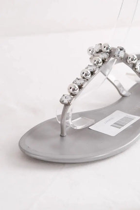 Sandales Stuart Weitzman Gris en Caoutchouc