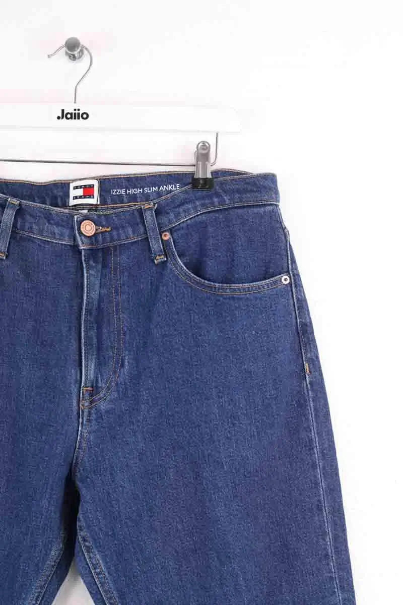 Jean slim Tommy Hilfiger Izzie high slim ankle Bleu en Coton