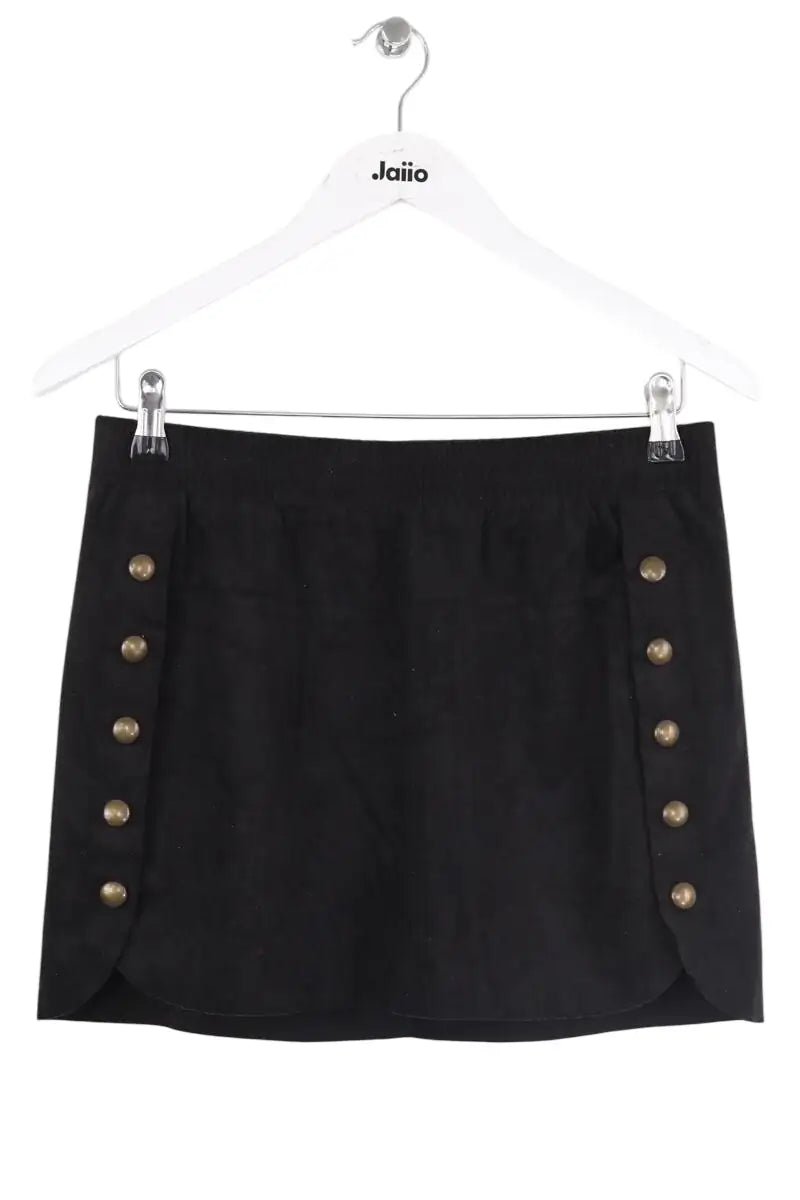Mini jupe 8PM Noir en Daim, taille S - Seconde Main