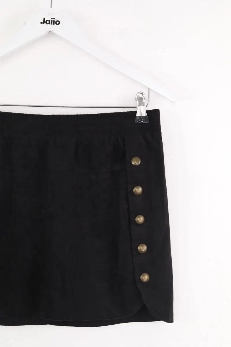 Mini jupe 8PM Noir en Daim