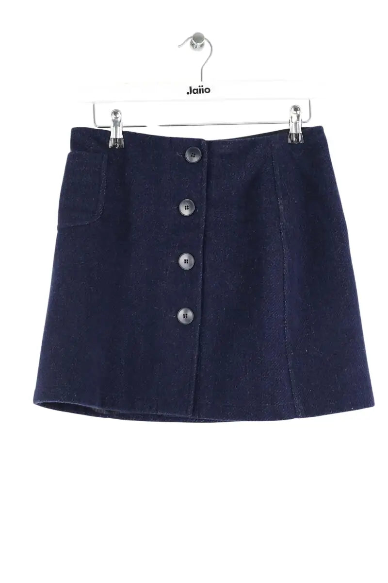 Mini jupe Agnès B. Bleu en Laine, taille S - Seconde Main